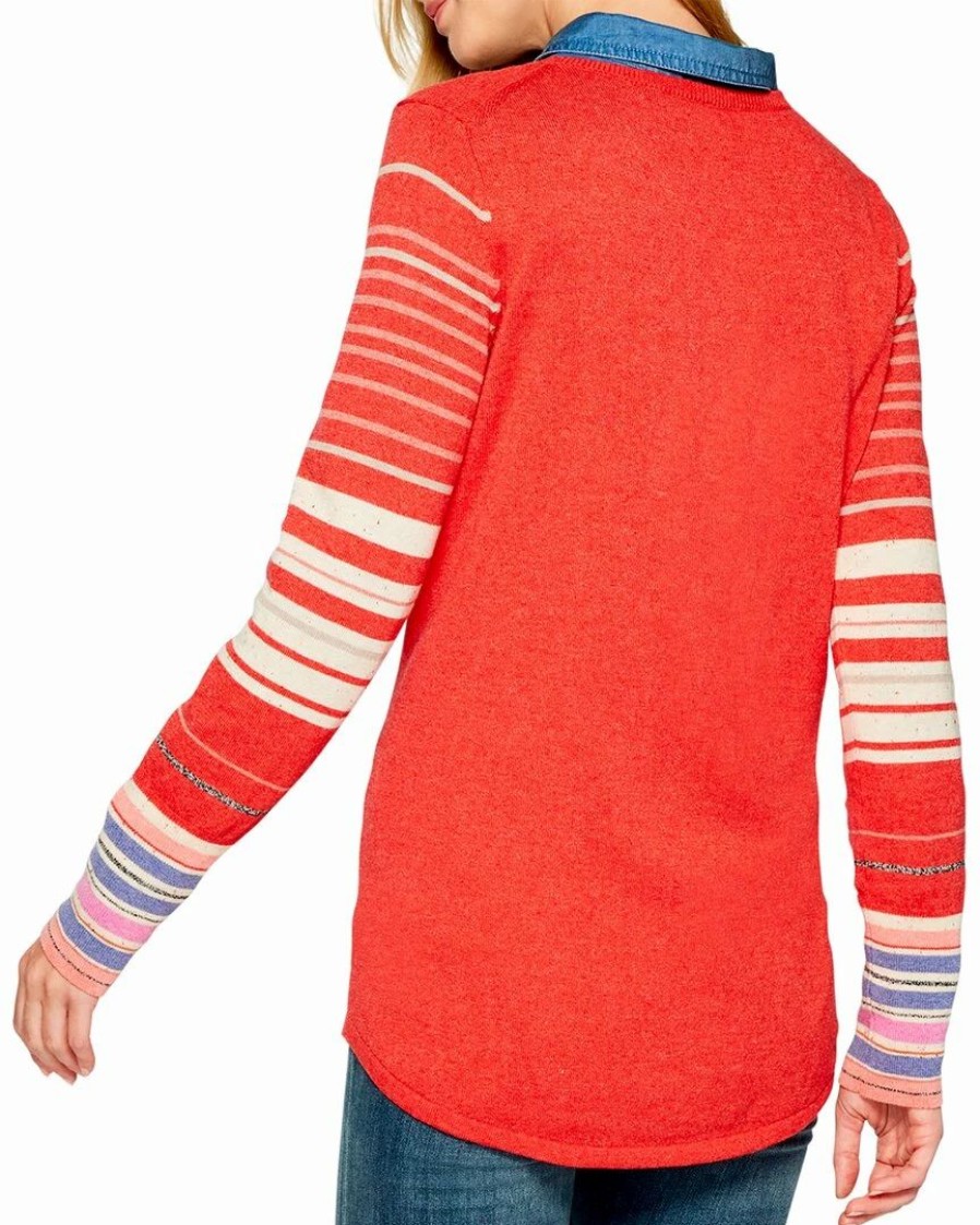 Sweaters & Knits * | Discount Nic+Zoe Punchy Stripes Vital Pullover Women Sweaters & Knits