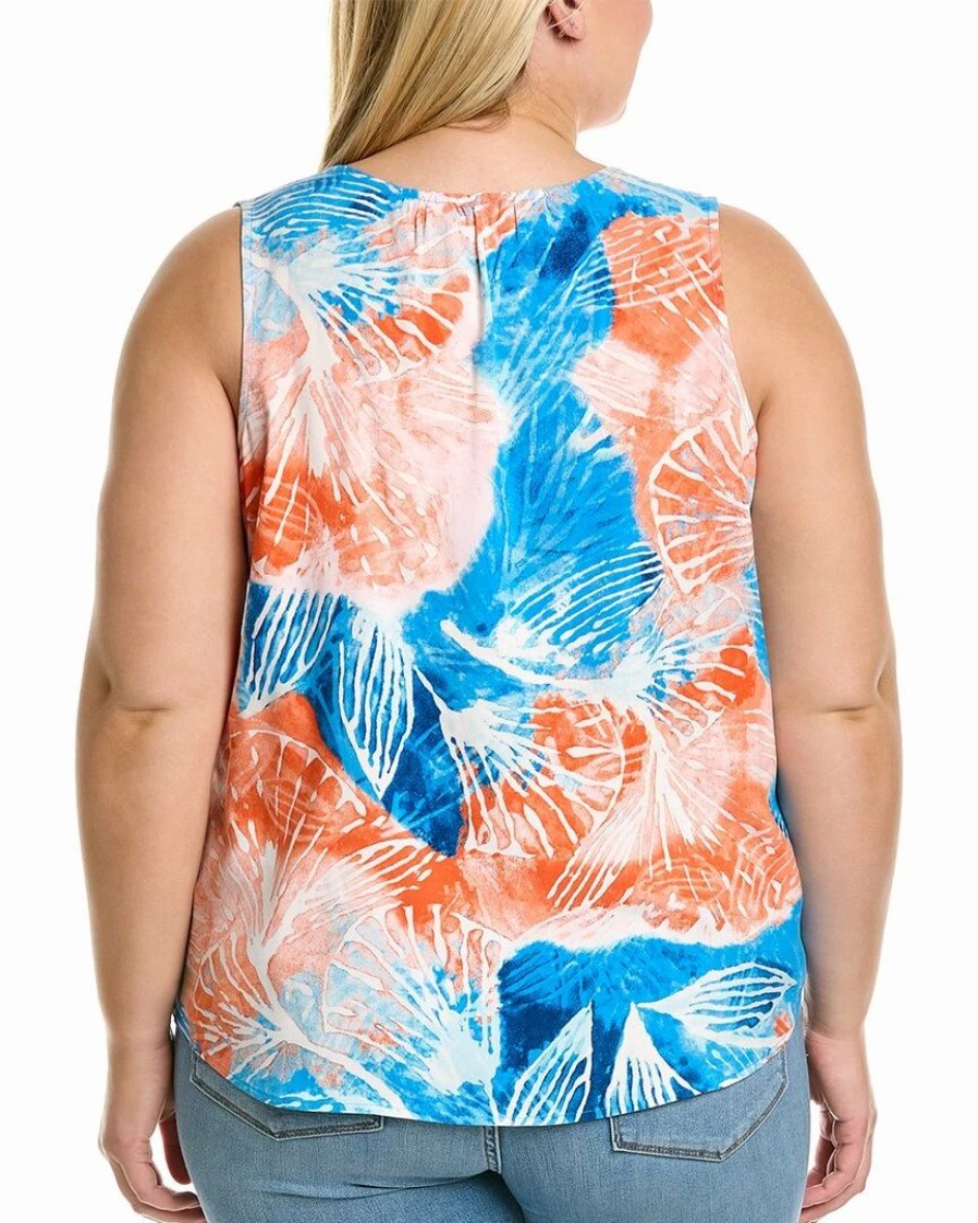 Tops * | Flash Sale Nic+Zoe Plus Watercolor Blooms Tank Women Tops