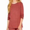 Sweaters & Knits * | Best Deal Nic+Zoe Petite Sweet Dreams Layered Crew Women Sweaters & Knits