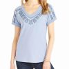 Tops * | Top 10 Nic+Zoe Jetty T-Shirt Women Tops