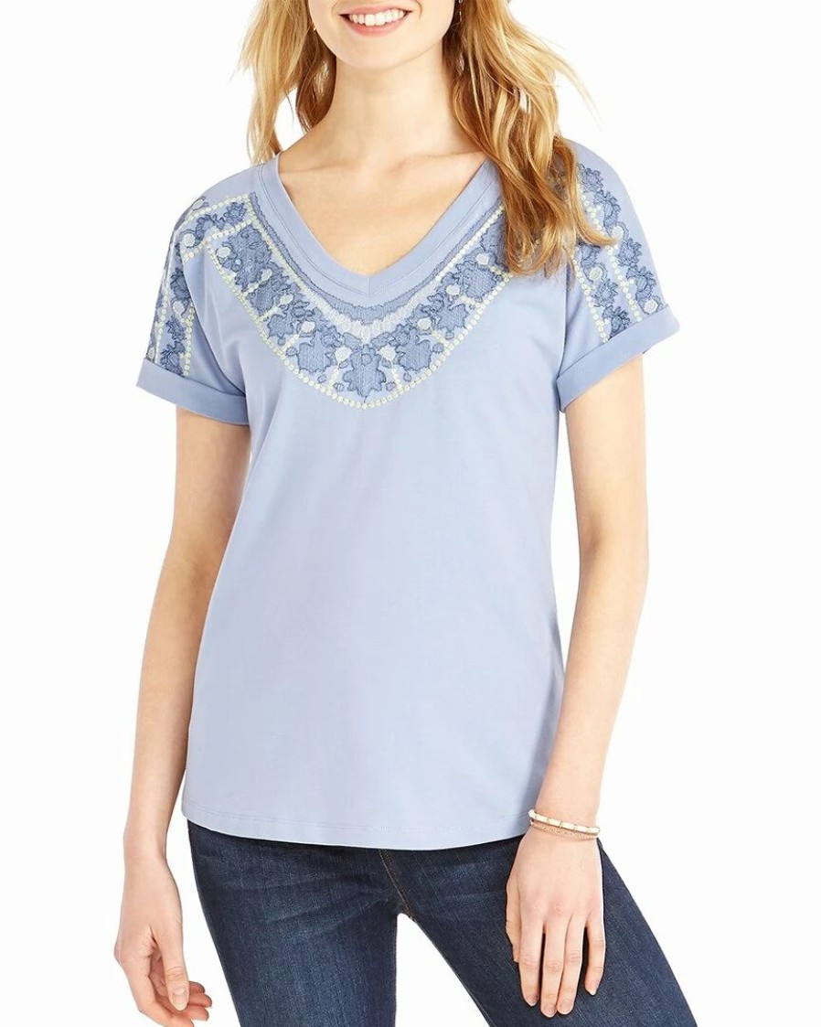 Tops * | Top 10 Nic+Zoe Jetty T-Shirt Women Tops