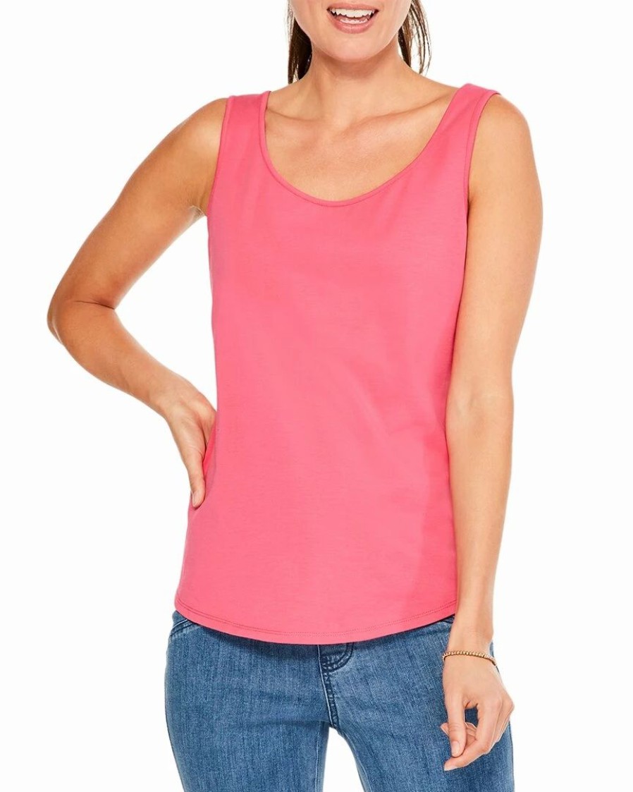 Tops * | Discount Nic+Zoe Shirt Tail Perfect Tank Women Tops