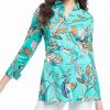 Tops * | Cheap Nic+Zoe Petite Riviera Botanic Shirt Women Tops