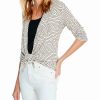 Sweaters & Knits * | New Nic+Zoe Mixed Lines 4-Way Cardigan Women Sweaters & Knits