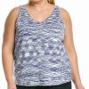 Tops * | Budget Nic+Zoe Plus Spacedye Vital Tank Women Tops