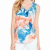 Tops * | Best Deal Nic+Zoe Petite Watercolor Blooms Tank Women Tops