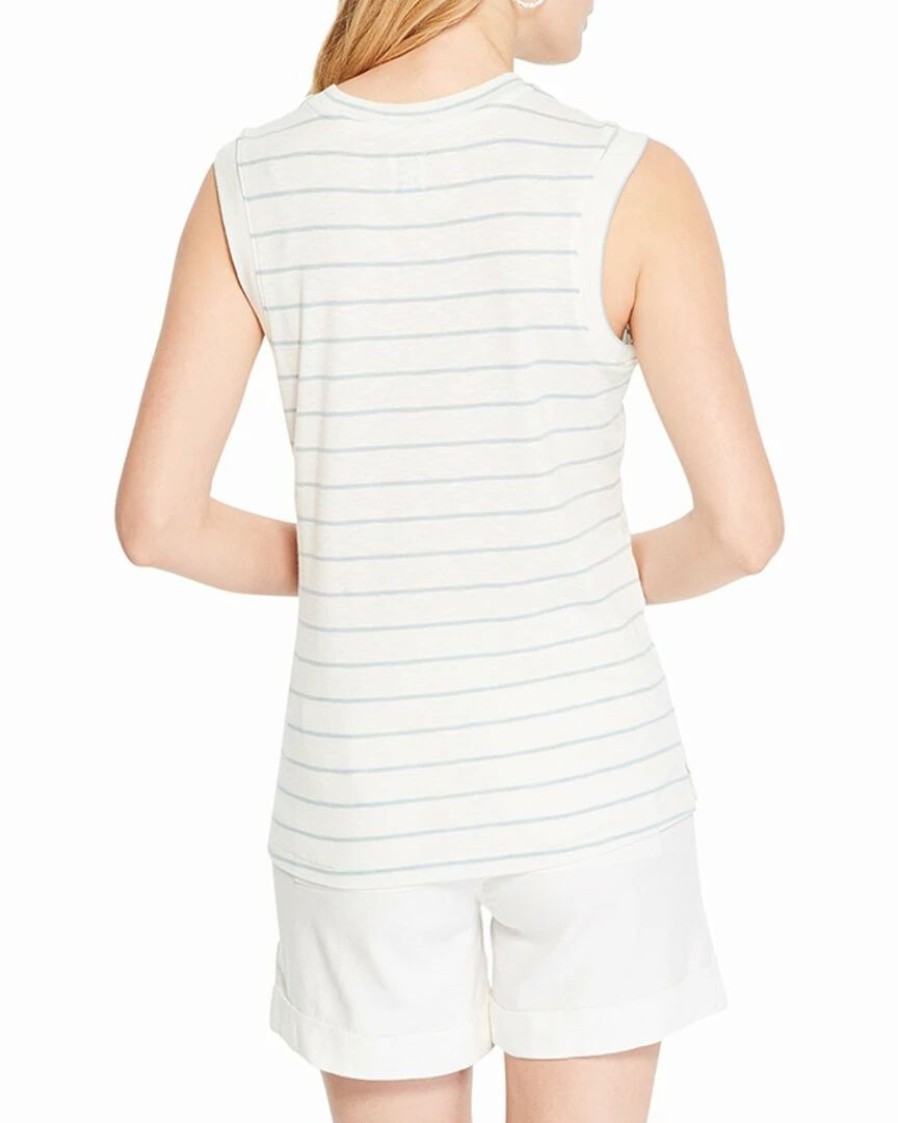 Tops * | Promo Nic+Zoe Petite Mashpee Stripe Tank Women Tops