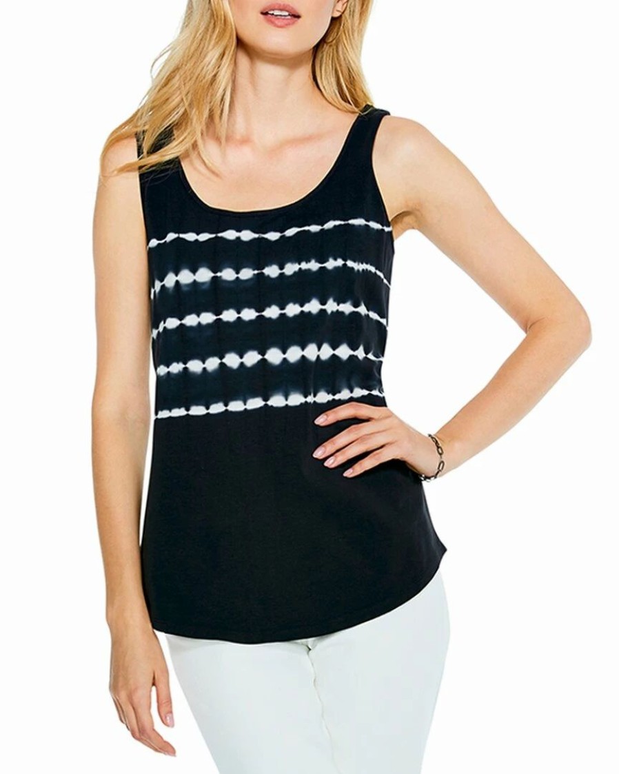 Tops * | Top 10 Nic+Zoe Petite Shibori Shirt Tail Perfect Tank Women Tops