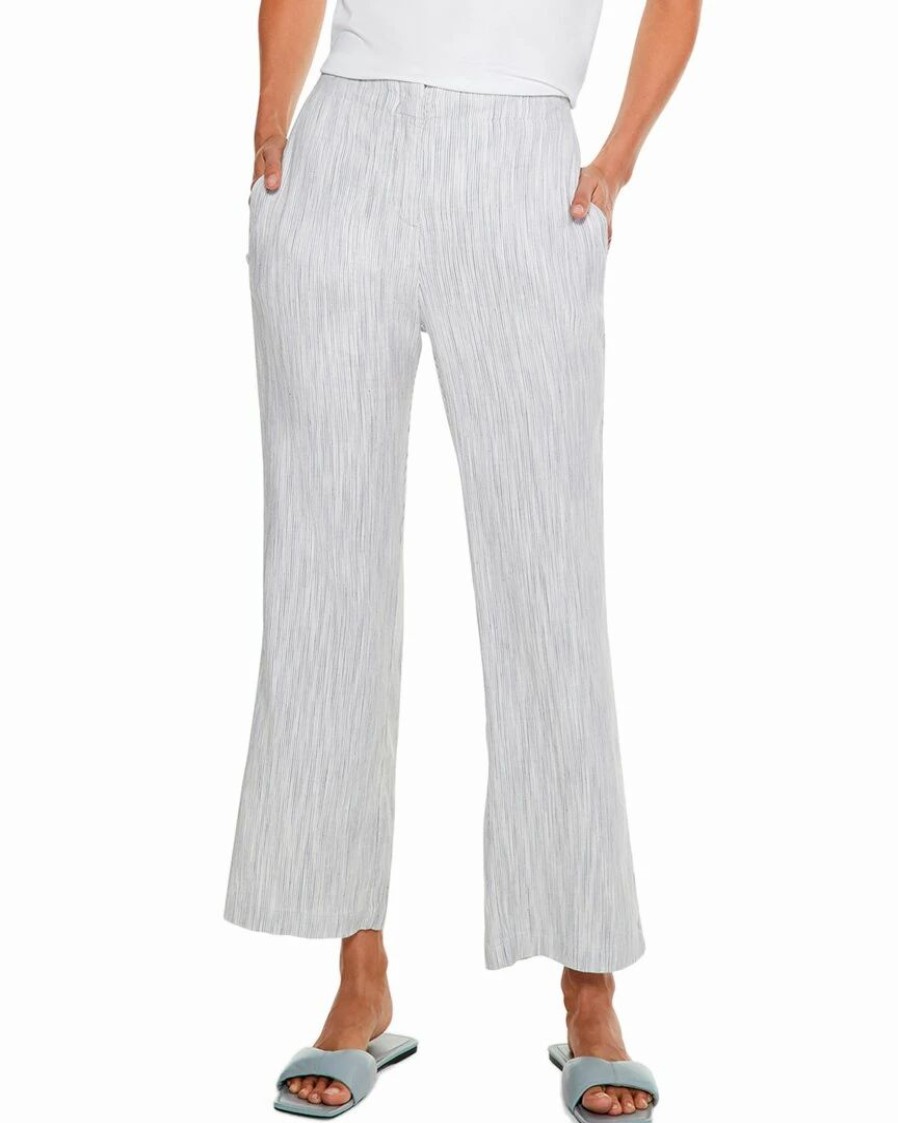 Pants * | Best Deal Nic+Zoe Rolling Dunes Wide-Leg Linen-Blend Pant Women Pants