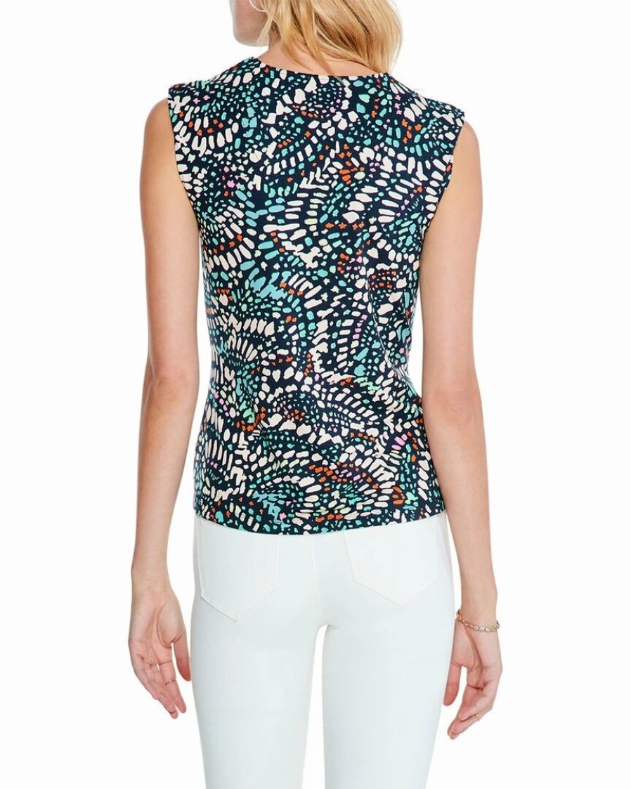 Tops * | Brand New Nic+Zoe Mosaic Dots Top Women Tops