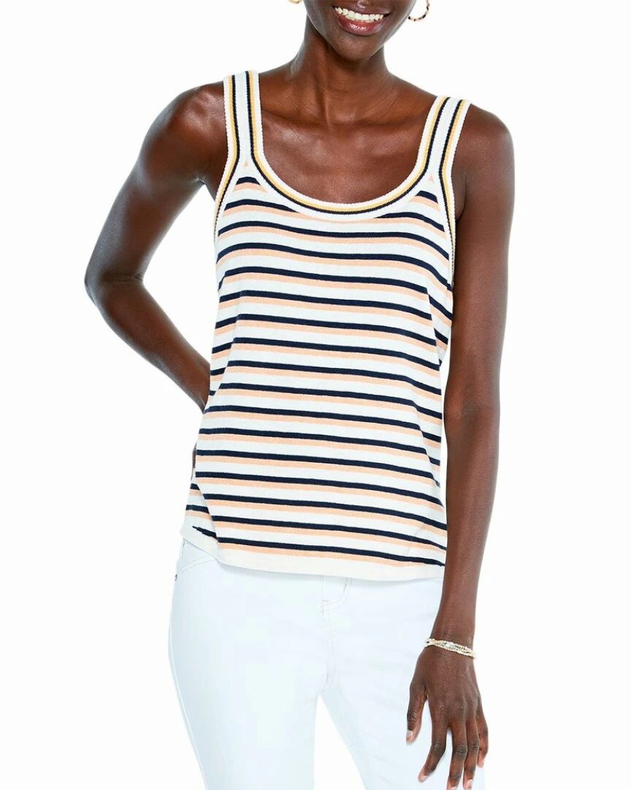 Tops * | Cheapest Nic+Zoe Striped Vital Tank Women Tops