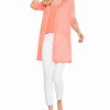 Sweaters & Knits * | Wholesale Nic+Zoe Petite Lightweight Long Linen-Blend Cardigan Women Sweaters & Knits