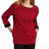 Sweaters & Knits * | Wholesale Nic+Zoe Petite Jewel Dusted Sweater Women Sweaters & Knits