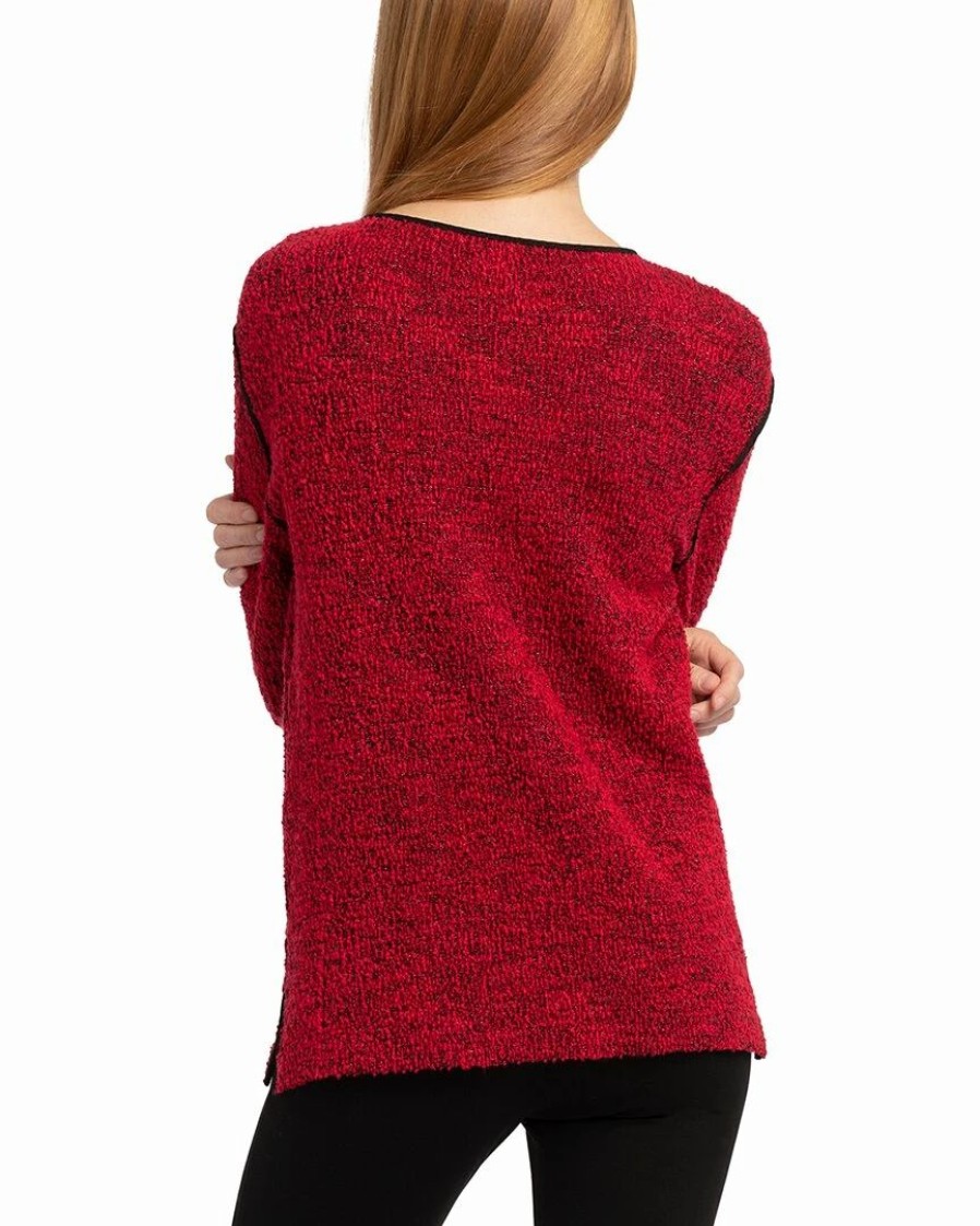 Sweaters & Knits * | Wholesale Nic+Zoe Petite Jewel Dusted Sweater Women Sweaters & Knits