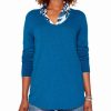 Sweaters & Knits * | Best Deal Nic+Zoe Vital V-Neck Pullover Women Sweaters & Knits