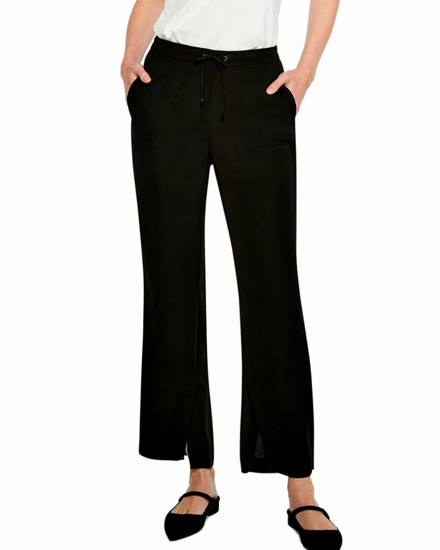 Pants * | Wholesale Nic+Zoe Matte Satin Split Leg Pant Women Pants