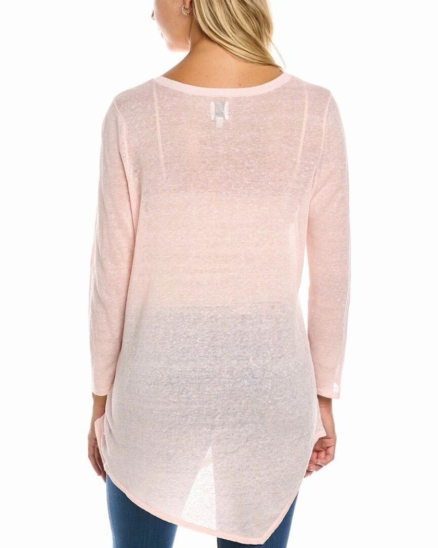 Sweaters & Knits * | Discount Nic+Zoe Featherweight Angle Linen-Blend Sweater Women Sweaters & Knits