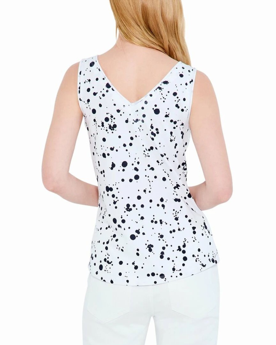 Tops * | Brand New Nic+Zoe Splatter Double V Tank Women Tops