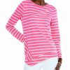 Tops * | New Nic+Zoe Petite Striped Angle Top Women Tops